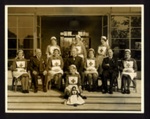 Group photograph of doctors & nurses. location unknown. possibly South coast. D-day. Ivy Ellison 1st left, back row; 75570 Group photograph of doctors & nurses. location unknown. possibly South coast. D-day. Ivy Ellison 1st left, back row; 75570