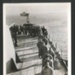 Official copyrighted war photograph - undated - German merchant seamen line up to thank Captain of British warship for kind treatment; 56585 Official copyrighted war photograph - undated - German merchant seamen line up to thank Captain of British warship for kind treatment; 56585