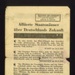 Allied propaganda leaflet - "Die Parteibonzen Uber Deutschlands Vernichtung" - dropped on German cities; 2197 Allied propaganda leaflet - "Die Parteibonzen Uber Deutschlands Vernichtung" - dropped on German cities; 2197