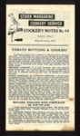 Leaflet - Stork Margarine cookery notes no: 44 - "Tomato bottling & Cookery" - July 1943; 1/07/1943; 5225 Leaflet - Stork Margarine cookery notes no: 44 - "Tomato bottling & Cookery" - July 1943; 1/07/1943; 5225