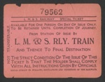 Railway tickets (4) (pink) - "L.M.S Railway" ticket nos: 79558 79562 79563 & 79565; 3245