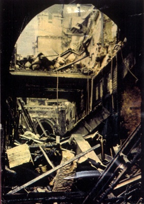 Copy of photograph - House of Commons Bomb Damage, Second World War; 9028 Copy of photograph - House of Commons Bomb Damage, Second World War; 9028