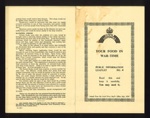 Civil Defence information leaflet no: 4 - "Your food in war-time" - July 1939; 1/07/1939; 5266 Civil Defence information leaflet no: 4 - "Your food in war-time" - July 1939; 1/07/1939; 5266