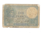 French bank note - "Banque de France" - 10 dix francs - 17/12/1936; 17/12/1936; 36913