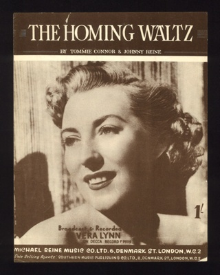 Sheet Music -"The Homing Waltz" by Tommie Connor & Johnny Reine; 9112 Sheet Music -"The Homing Waltz" by Tommie Connor & Johnny Reine; 9112