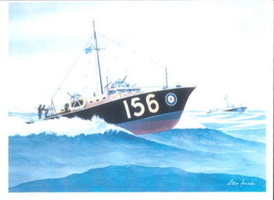 Small colour copies (2) of print - "Air sea rescue launch 156" by Stephen Farrow - (see also 34636); 35971 Small colour copies (2) of print - "Air sea rescue launch 156" by Stephen Farrow - (see also 34636); 35971