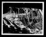 Official copyrighted war photograph- 15th October 1940- London theatre where a bomb caused the roof to collapse onto the stage; 56530 Official copyrighted war photograph- 15th October 1940- London theatre where a bomb caused the roof to collapse onto the stage; 56530