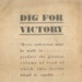 Dig For Victory Leaflet No. 1 - Vegetable Production in Private Gardens and Allotments; 83716