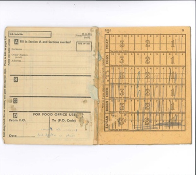 Ration book - 1953-54 - Hilda Hall; 1/01/1953; 36264 Ration book - 1953-54 - Hilda Hall; 1/01/1953; 36264