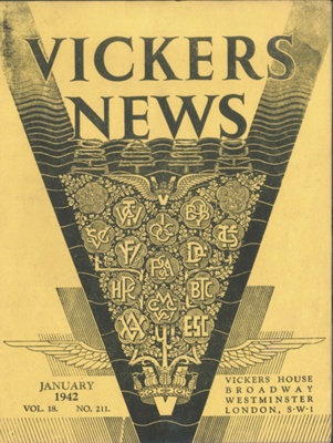 News magazine from Vickers aircraft manufacturers - January 1942 - vol. 18 no: 211; 1/01/1942; 36330