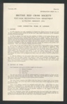 Information sheets (22) - British Red Cross Society nos: 11-32 - November 1943 to February 1946; 1/11/1943; 34465 Information sheets (22) - British Red Cross Society nos: 11-32 - November 1943 to February 1946; 1/11/1943; 34465
