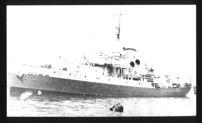 Photograph - "H.M.S. Campion" - pennant no: k108 - flower class corvette; 31868