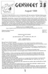 Newsletter - "GENSHEET 28" August 1998 - Newsletter of 76 Squadron R.A.F. & 44 Base Radar; 1/08/1998; 37763 Newsletter - "GENSHEET 28" August 1998 - Newsletter of 76 Squadron R.A.F. & 44 Base Radar; 1/08/1998; 37763