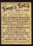 Sheet music book - "Tommies' tunes (1914-1918)" - 1924 songbook; 1/01/1924; 6325