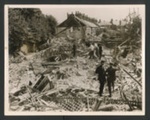 Official copyrighted war photograph- 19th June 1940- general view of wrecked houses in East Anglia; 56563
