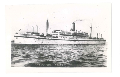 Photograph - "HMT empire trooper" - troopship; 32652 Photograph - "HMT empire trooper" - troopship; 32652