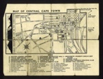 Map - central Cape Town - South Africa - wartime; 5399