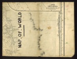 Hand drawn map of the world - circumnavigation of globe by D.E.M.S ship - 38198 miles in 9 months & 2 weeks; 6355 Hand drawn map of the world - circumnavigation of globe by D.E.M.S ship - 38198 miles in 9 months & 2 weeks; 6355