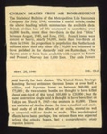 Press cutting - "Civilian deaths from air bombardment" - 28/09/1946; 28/09/1946; 5528