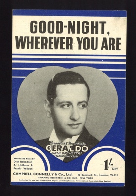 Sheet Music - "Good-night Wherever You Are" by Dick Robertson - Al Hoffman - Frank Weldon - 1944; 1/01/1944; 6216