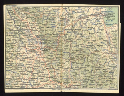 Italian map - central Eritrea (Ethiopia) - circa 1940s; 6140