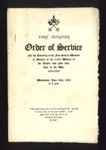 Service sheet - unveiling of the five sisters window - York Minster - 24/06/1925; 24/06/1925; 7341 Service sheet - unveiling of the five sisters window - York Minster - 24/06/1925; 24/06/1925; 7341