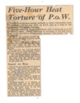 Press cutting - referring to the war crime trial of five Germans at Wuppertall - 28/11/1945; 28/11/1945; 35711