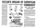 Photocopy - "Hitler's dream of European conquest" & front page of the "Daily Worker" 29/10/1938 - "Call for national effort for peace"; 29/10/1938; 5824 Photocopy - "Hitler's dream of European conquest" & front page of the "Daily Worker" 29/10/1938 - "Call for national effort for peace"; 29/10/1938; 5824