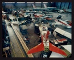 Photograph (colour) - various aircraft inside hanger at Cranfield College of Aeronautics; 6345