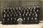 Photographs (2) - "H.M.S. Royal Arthur" class 112 & unidentified R.A.F. air crew group; 5319