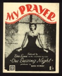 Sheet Music (2) - "My Prayer" by Jimmy Kennedy & George Boulanger - 1939; 1/01/1939; 6261
