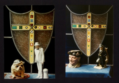 Photographs  (colour) - "8th Army Veterans Association" - 8th Army plaque & China busts of Rommel & Montgomery; 7629