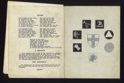Leaflet- Thanksgiving service- for 'The allies in North Africa'- undated; 78821
