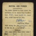 R.A.F. form 295A - R.A.F. Breighton - station quarters pass - August 1944 to July 1945; 1/01/1944; 6315 R.A.F. form 295A - R.A.F. Breighton - station quarters pass - August 1944 to July 1945; 1/01/1944; 6315