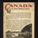 Canadian immigration booklet - "Canada - the new home land" - with world map showing British colonies & dominions throughout the world - circa 1926; 1/01/1926; 6154