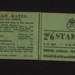 G.P.O. stamp book (green) (empty) - originally held stamps to the value of 2/6d - May 1945; 1/05/1945; 2033 G.P.O. stamp book (green) (empty) - originally held stamps to the value of 2/6d - May 1945; 1/05/1945; 2033