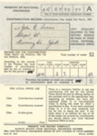 Ministry of National Insurance Contribution Card & Correspondence 1951-1952 - John E. Bowes; 38107 Ministry of National Insurance Contribution Card & Correspondence 1951-1952 - John E. Bowes; 38107