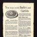 Ministry of Food advert - "New ways with barley and Carrots"; 5473