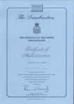 Certificate of Authentication - "The official 617 Squadron photograph" - no: 440 (see also 17552 & 17554); 17553