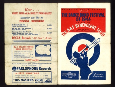 Programme - "The dance band festival of 1944" in aid of the R.A.F. benevolent fund - 23/04/1944; 23/04/1944; 13146