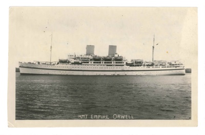 Photograph - "HMT Empire Orwell" - troopship; 32648