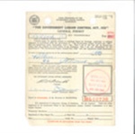 Canadian liquor permit - "The government liquor control act 1928" - Canada - issued 23/02/1943; 23/02/1943; 35777 Canadian liquor permit - "The government liquor control act 1928" - Canada - issued 23/02/1943; 23/02/1943; 35777