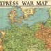 Map - "Daily Express" war map of Europe; 5065 Map - "Daily Express" war map of Europe; 5065