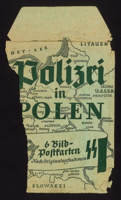 Part of German police map of Poland (1940); 12466
