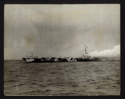 Photographs (3) - Royal Navy invasion fleet exercise - 1944; 1/01/1944; 7695