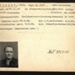 German P.O.W. record card - Otto Pieper - German - Dob 28/11/1919; 6650