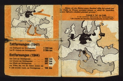 British propaganda leaflet (in German) - "Die damme sind gebrochen !" 1944; 1/01/1944; 6432