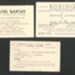 Souvenirs (3) - ticket to boxing match 13/05/1945 - hotel baron card - rugby selection card 08/02/1938; 13/05/1945; 34515 Souvenirs (3) - ticket to boxing match 13/05/1945 - hotel baron card - rugby selection card 08/02/1938; 13/05/1945; 34515