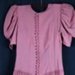 1948 Rose coloured crepe bridesmaid dress. Worn by donator's mother; 74801 1948 Rose coloured crepe bridesmaid dress. Worn by donator's mother; 74801