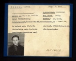 German P.O.W. record card - Alfred Haase - German - 30/07/1925; 6618 German P.O.W. record card - Alfred Haase - German - 30/07/1925; 6618